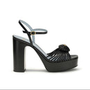 Valentino Garavani The Royal Black Platform Sandals