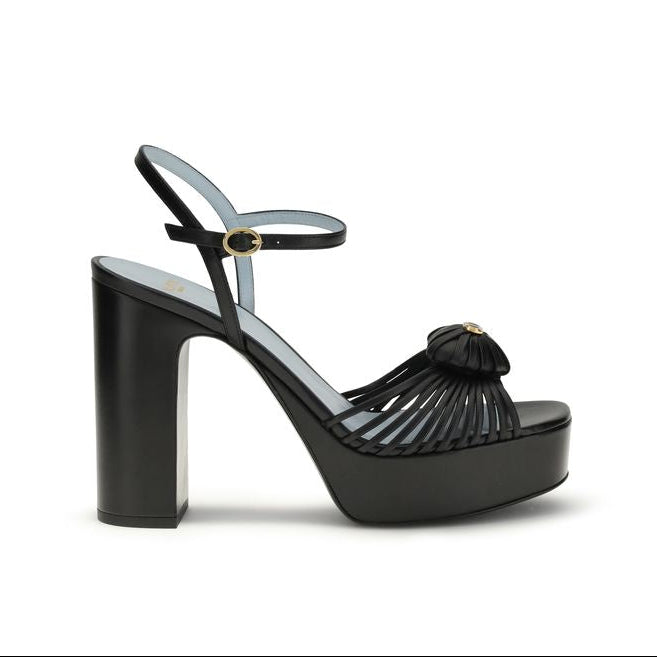Valentino Garavani The Royal Black Platform Sandals