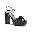 Valentino Garavani The Royal Black Platform Sandals