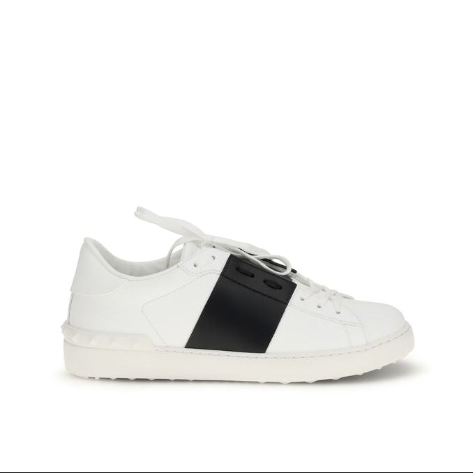 Valentino Garavani White & Black Bos Taurus Sneakers