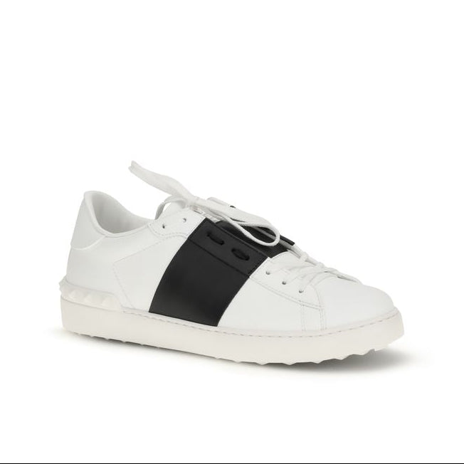 Valentino Garavani White & Black Bos Taurus Sneakers