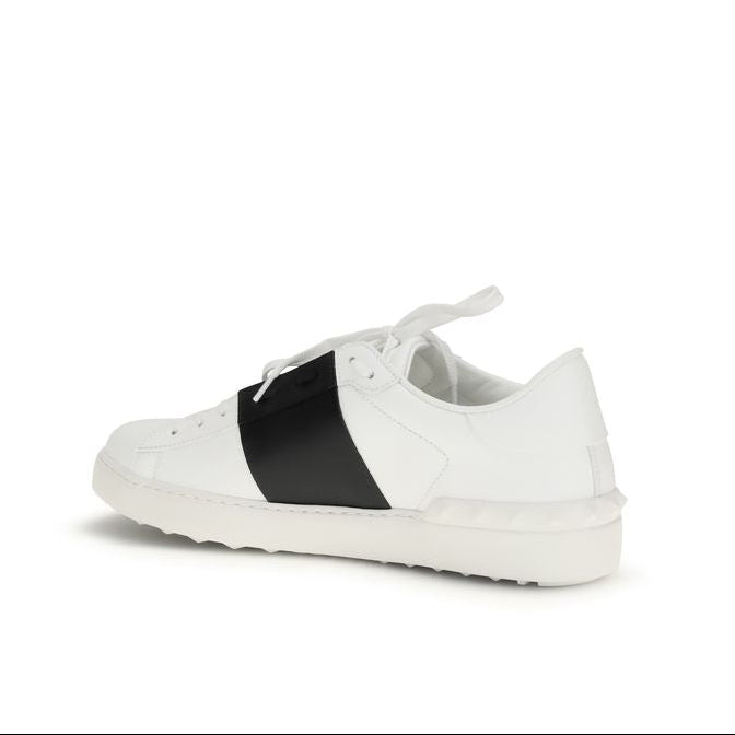 Valentino Garavani White & Black Bos Taurus Sneakers