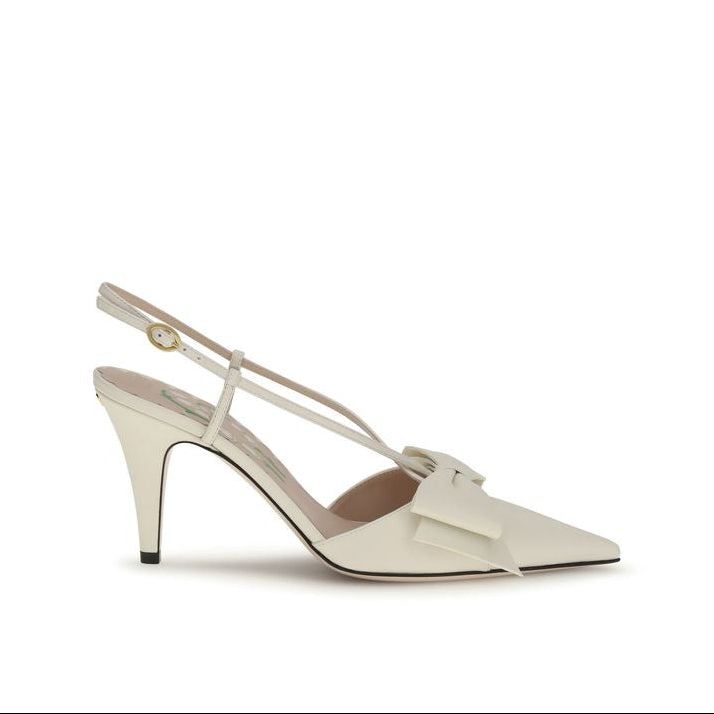 Valentino Garavani Cream Aries Bow Pumps