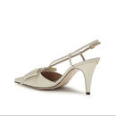 Valentino Garavani Cream Aries Bow Pumps