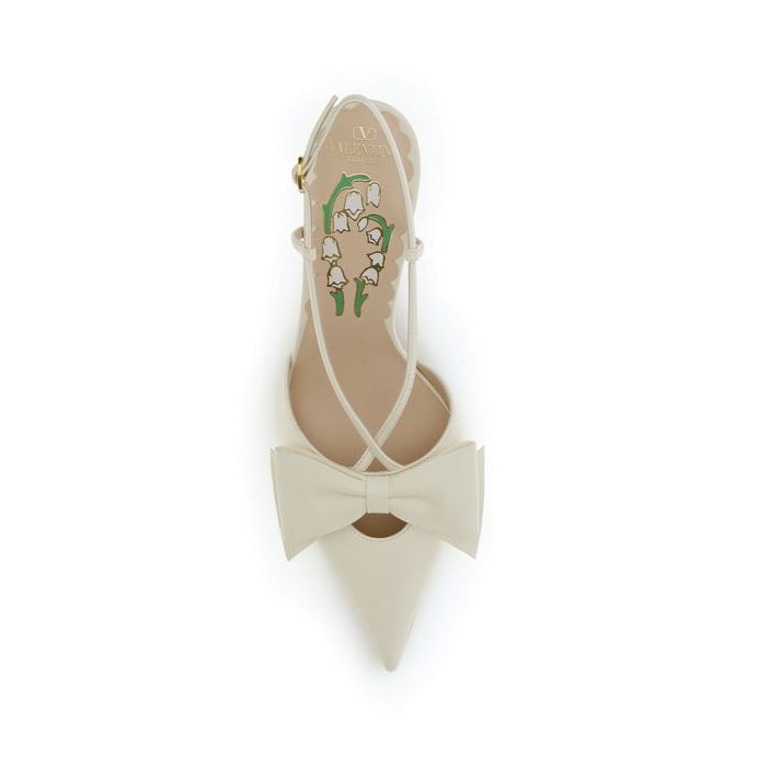 Valentino Garavani Cream Aries Bow Pumps