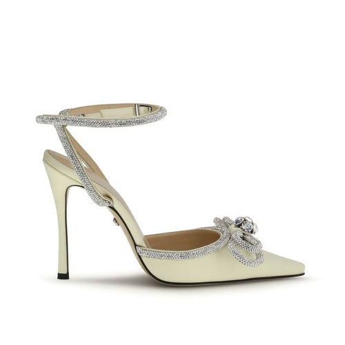 MACH & MACH Multicolor Silk High Heel Pumps