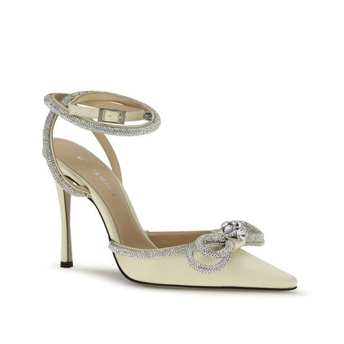 MACH & MACH Multicolor Silk High Heel Pumps