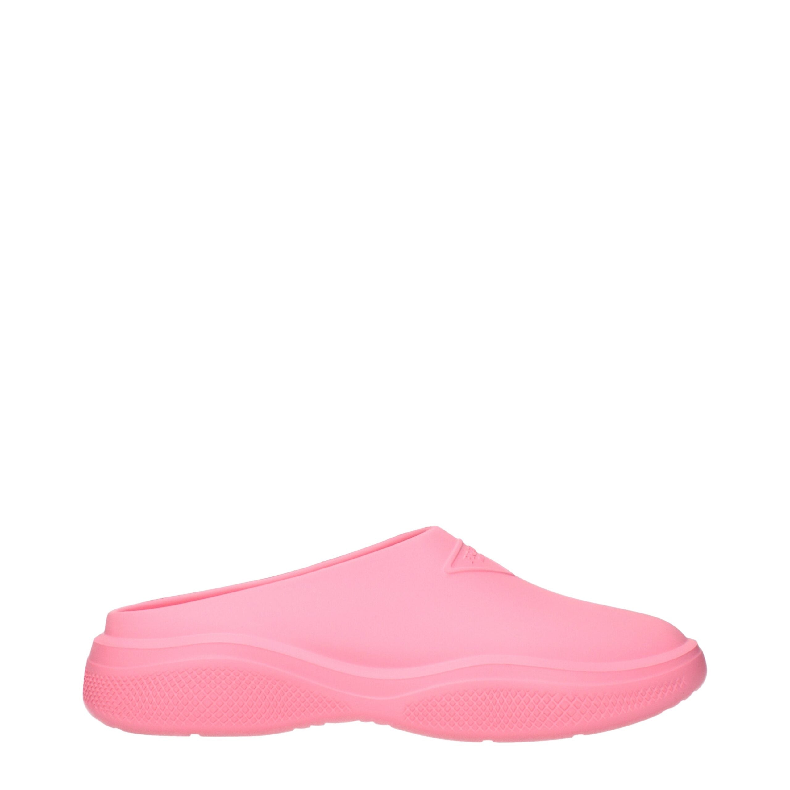 Prada Pink Rubber Slippers