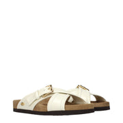 Valentino Garavani Beige Leather Slippers