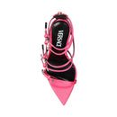 Versace Pink Mini Buckles Stiletto Sandals