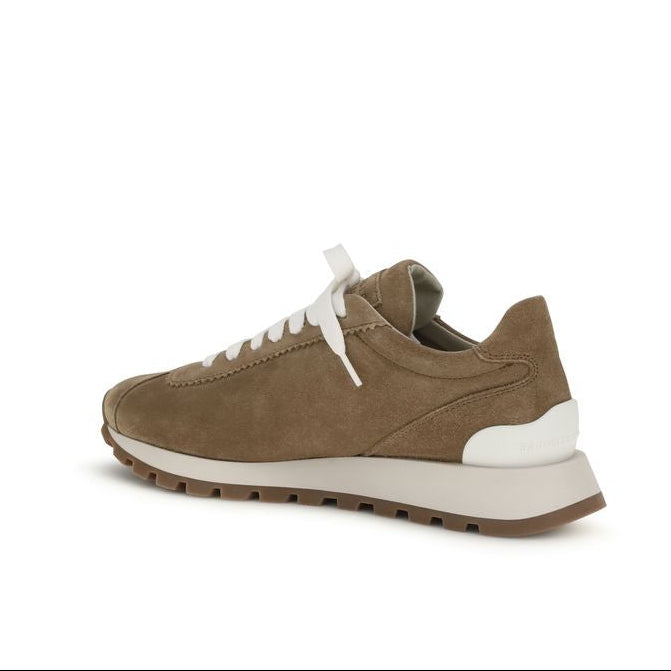 Brunello Cucinelli Chestnut Suede Sneakers