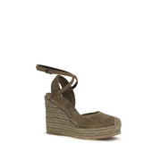 Brunello Cucinelli Suede Platform Espadrilles