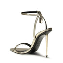Tom Ford Gold Padlock Stiletto Sandals