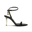 Tom Ford Black & Gold Stiletto Sandals
