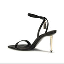 Tom Ford Black & Gold Stiletto Sandals