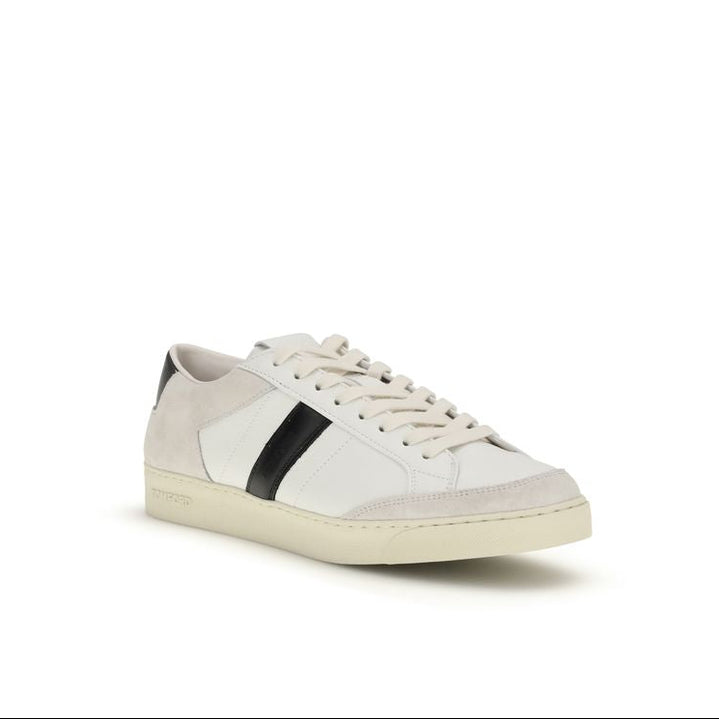 Tom Ford White Calf Leather Sneakers