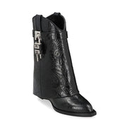 Givenchy Locked Black Runway Calfskin Boots