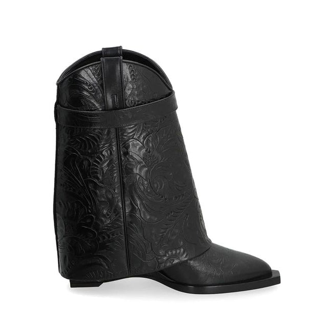 Givenchy Locked Black Runway Calfskin Boots