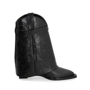 Givenchy Locked Black Runway Calfskin Boots