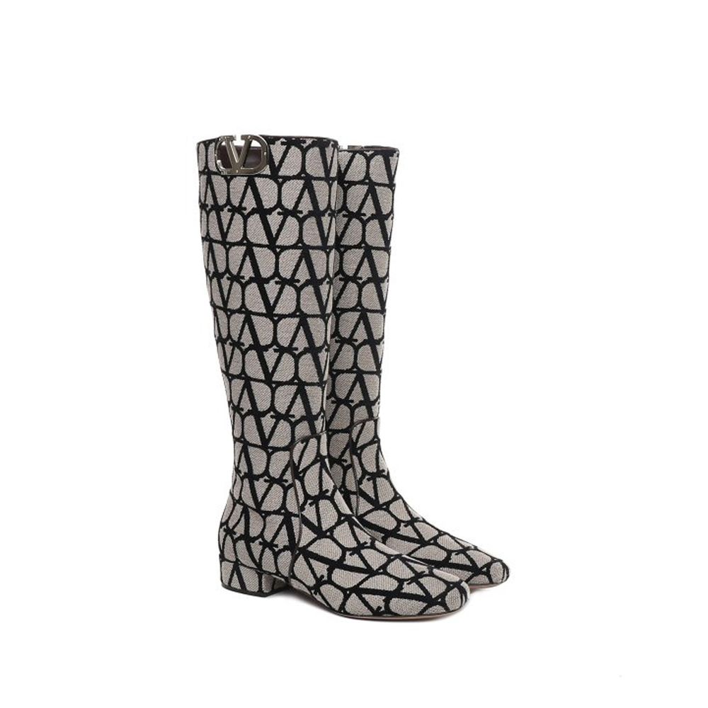 Valentino Garavani Beige Fabric Boots