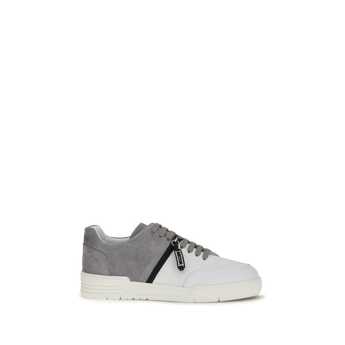 Moschino Multicolor Calf Leather Bos Taurus Low Top Sneakers