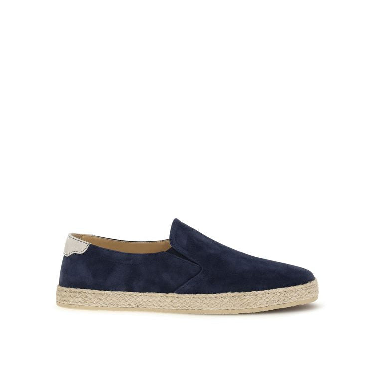 Brunello Cucinelli Navy Suede Men's Espadrilles