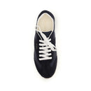 Prada Blue Suede Two-Tone Low-Top Sneakers