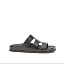 Valentino Garavani Black Leather Men's Sandals