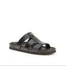 Valentino Garavani Black Leather Men's Sandals