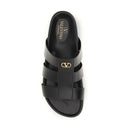 Valentino Garavani Black Leather Men's Sandals