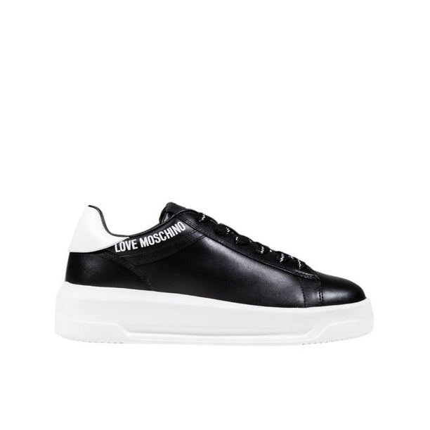 Love Moschino Black And White Synthetic Chunky Sneakers