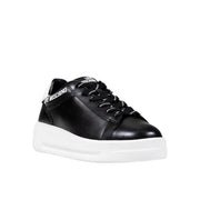Love Moschino Black And White Synthetic Chunky Sneakers