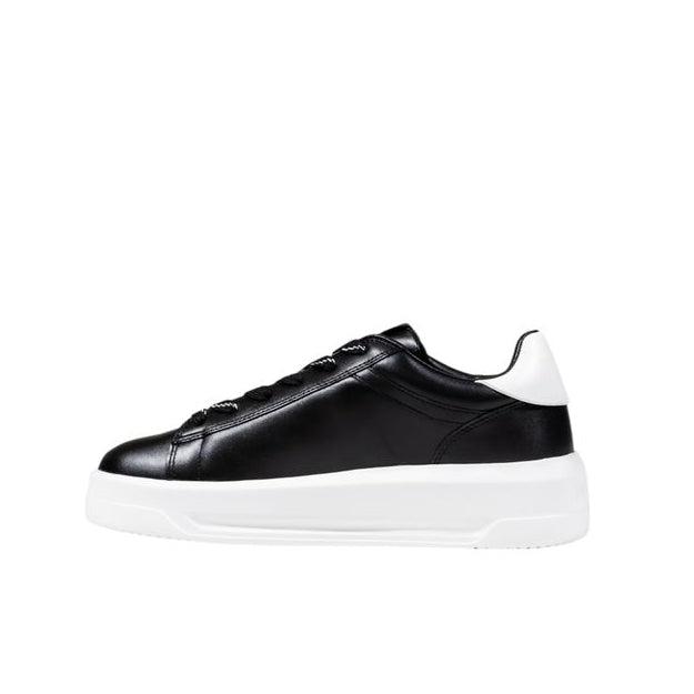 Love Moschino Black And White Synthetic Chunky Sneakers