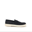 Prada Navy Suede Taurus Loafers