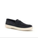 Prada Navy Suede Taurus Loafers
