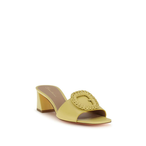 Santoni Multicolor Calf Leather Bos Taurus Sandals