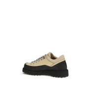 Diemme Beige Calf Leather Bos Taurus Lace-Up Boots