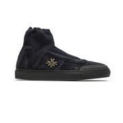 Mr&Mrs Italy Blue Leather Womens Ankle Boot