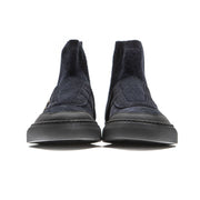 Mr&Mrs Italy Blue Leather Womens Ankle Boot