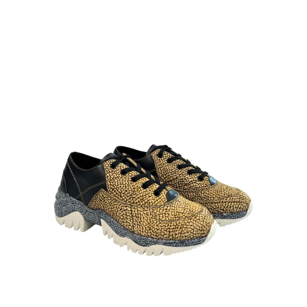 Borbonese Beige Genuine Leather Sneaker