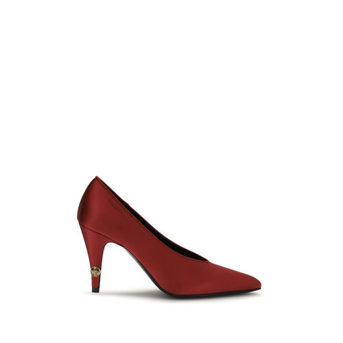 Versace Red Viscose High Heel Pumps