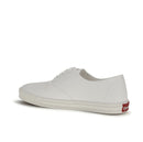 Prada White Cotton Drill Low-Top Sneakers