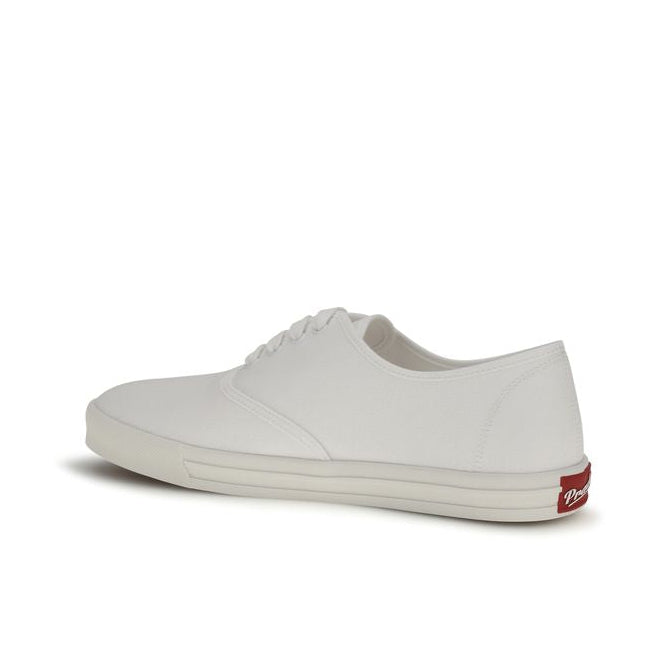 Prada White Cotton Drill Low-Top Sneakers