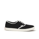 Prada Black Cotton Drill Low-Top Sneakers