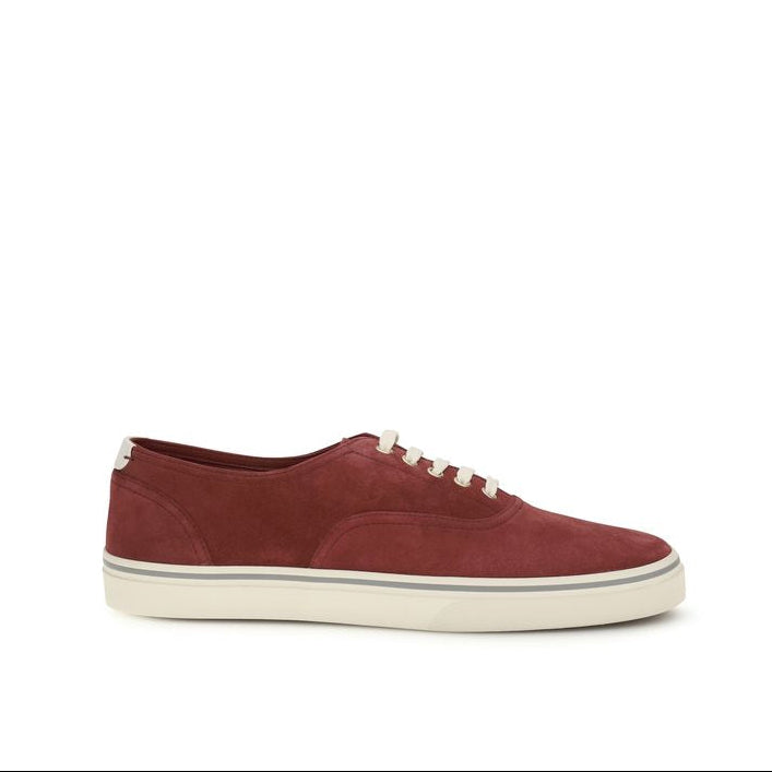 Brunello Cucinelli Bordeaux Low Top Men's Sneakers