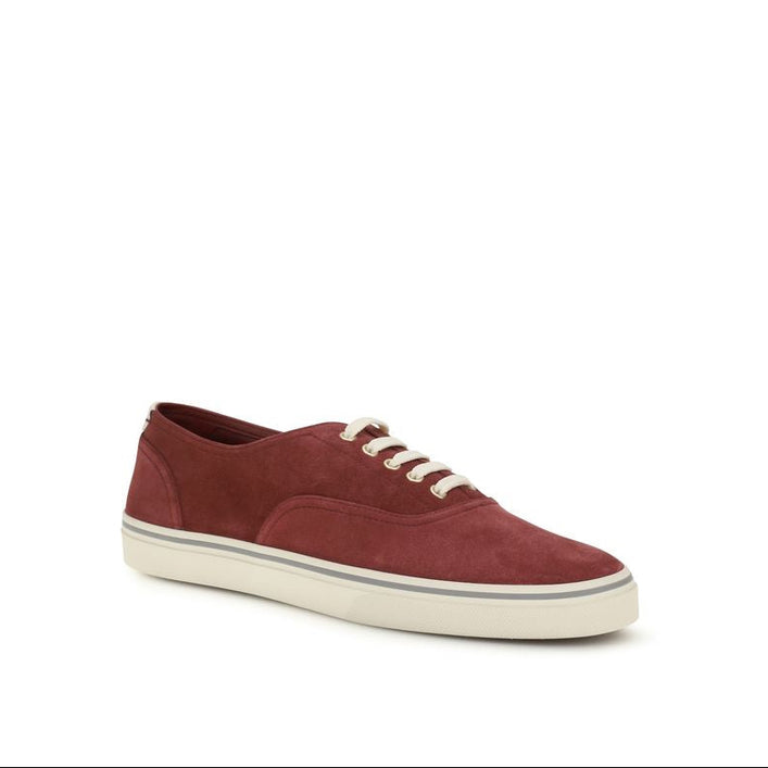 Brunello Cucinelli Bordeaux Low Top Men's Sneakers