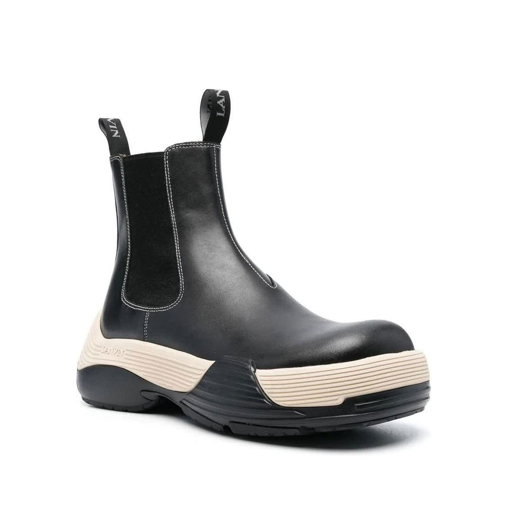 Lanvin Black Chelsea Boots