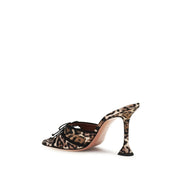Amina Muaddi Multicolor Silk Sandals