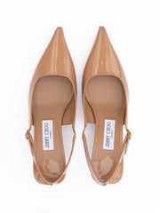 Jimmy Choo Powder Pink Amel 50 Slingback Pumps