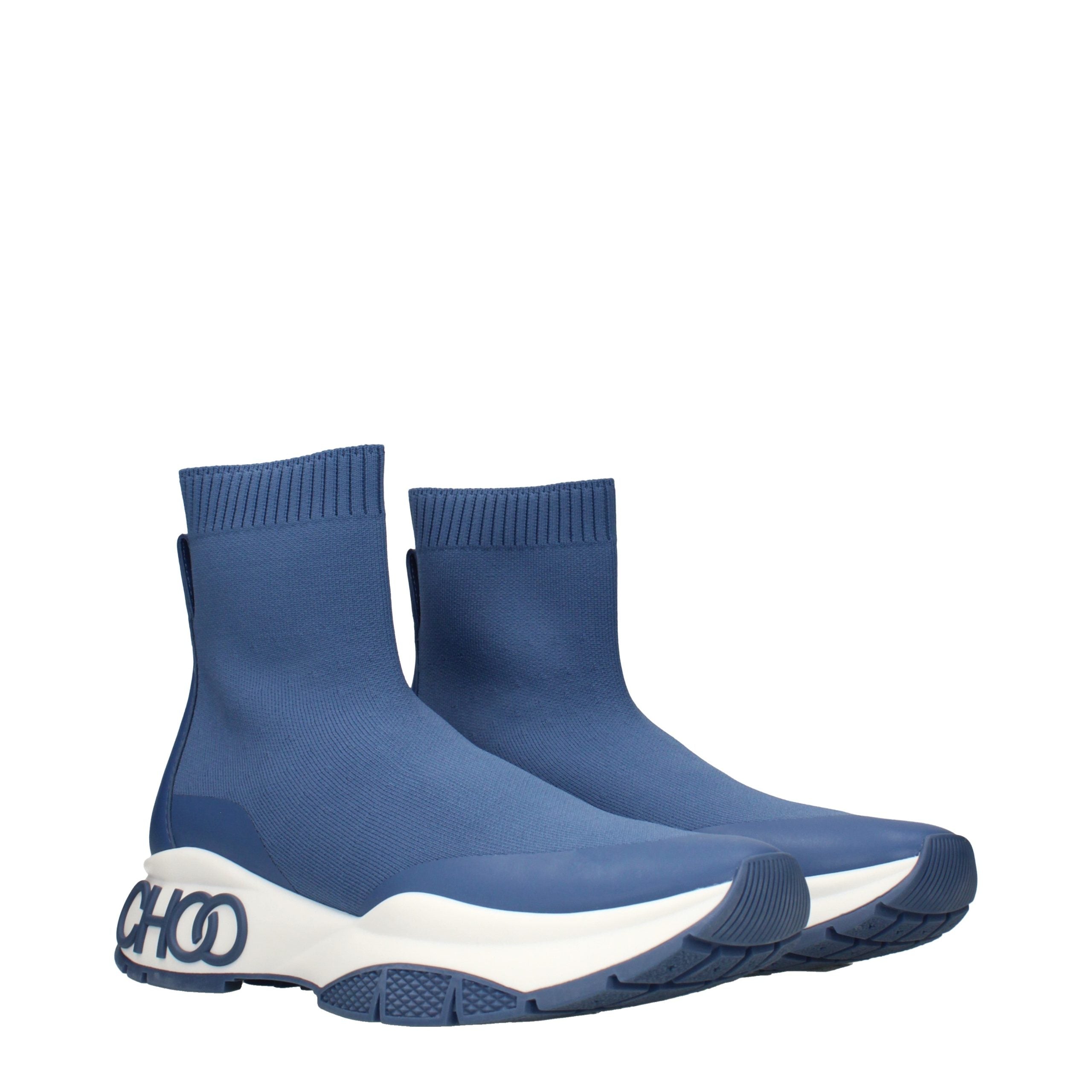 Jimmy Choo Blue Ankle Sneakers